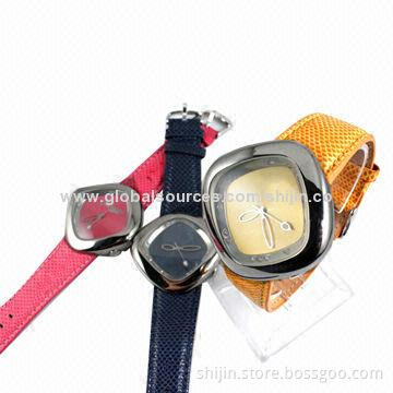 Women watches with cloth band, fashionable, environmental, OEM, China manufacturer